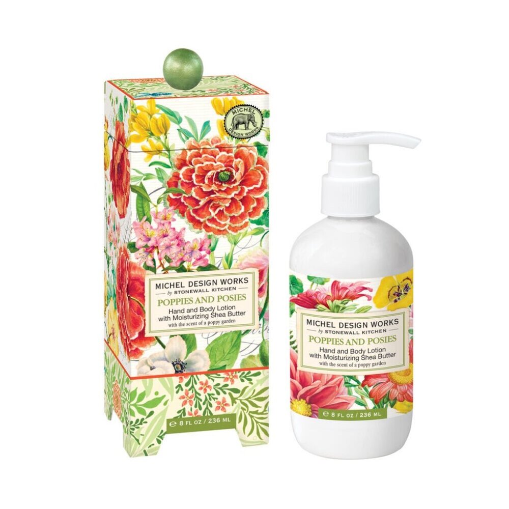 MIchel  Design Works Poppies and Posie Hand and Body Lotion